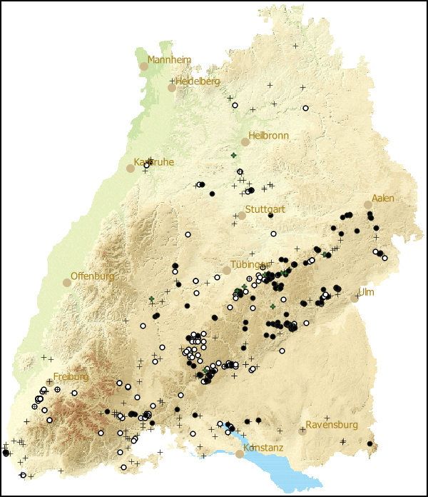 Verbreitung Abida secale in Baden-Wuerttemberg