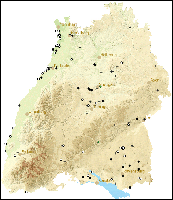 Verbreitung Aplexa hypnorum in Baden-Wuerttemberg