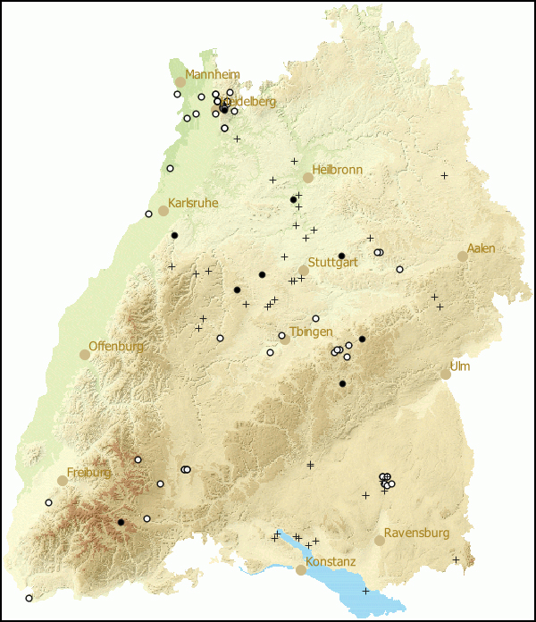 Verbreitung Arion (Carinarion) circumscriptus in Baden-Wuerttemberg