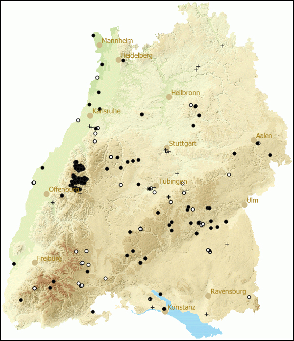 Verbreitung Arion (Mesarion) in Baden-Wuerttemberg