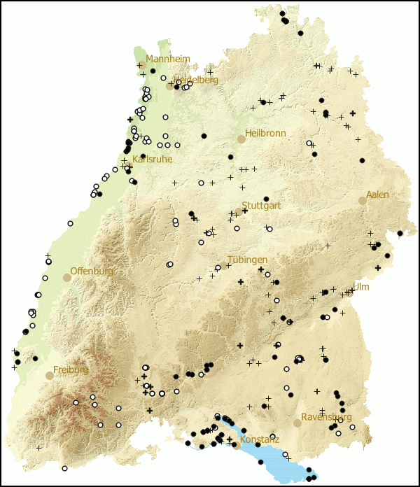 Verbreitung Bathyomphalus contortus in Baden-Wuerttemberg