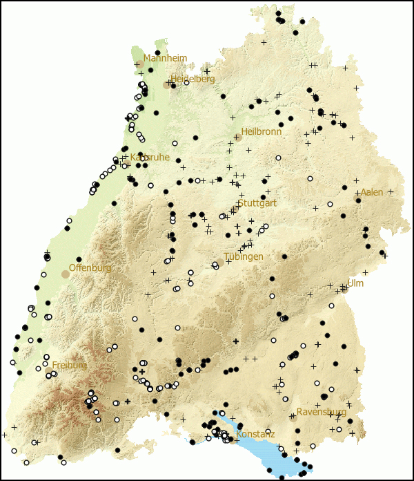 Verbreitung Gyraulus albus in Baden-Wuerttemberg