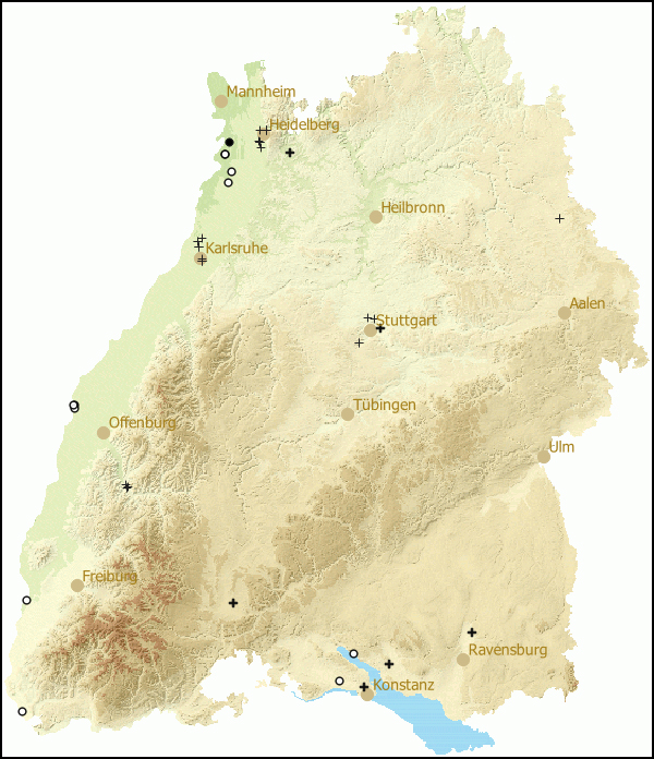 Verbreitung Gyraulus laevis in Baden-Wuerttemberg