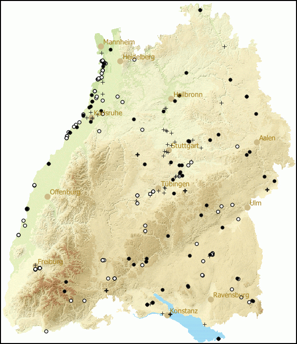 Verbreitung Hippeutis complanatus in Baden-Wuerttemberg