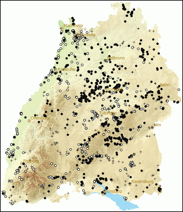 Verbreitung Monachoides incarnatus in Baden-Wuerttemberg