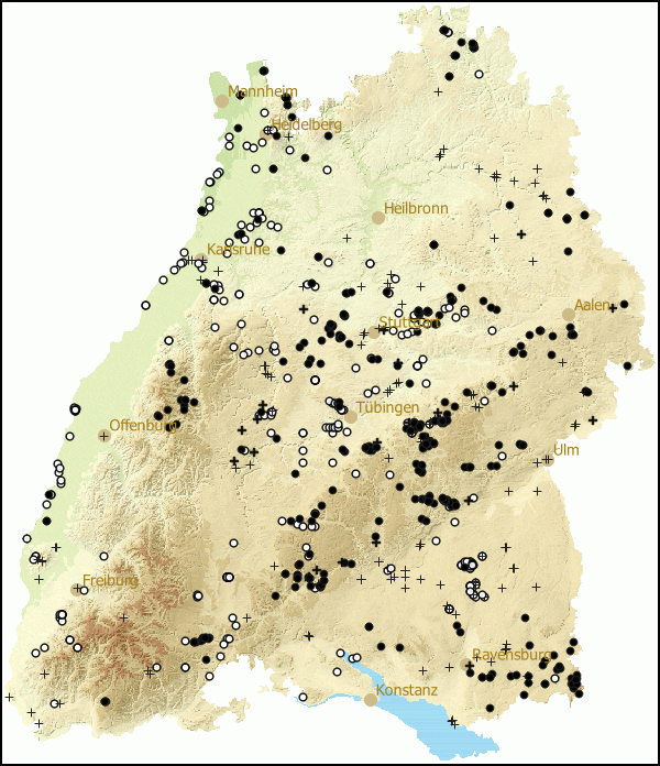 Verbreitung Punctum pygmaeum in Baden-Wuerttemberg