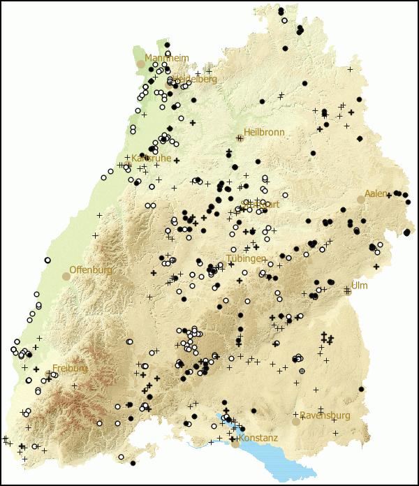 Verbreitung Pupilla muscorum in Baden-Wuerttemberg