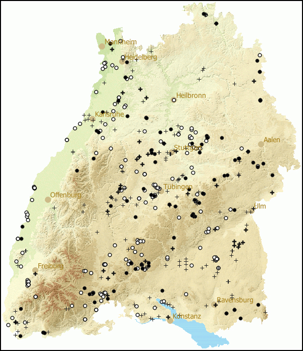 Verbreitung Succinella oblonga in Baden-Wuerttemberg